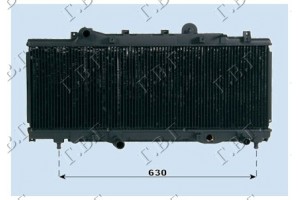 Ψυγειο (85)(MPI)16V(75,7x27)GT Turbo Fiat Punto 95-99