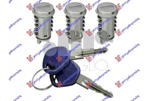 Αφαλοι Πορτας (ΣΕΤ 3ΤΜΧ) Σκετοι Με Κλειδι Fiat Punto 95-99 - 037907215