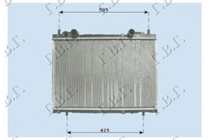 Ψυγειο 1,4-2,0 +A/C (37.5x56,3)(Μ/ΒΑΛΒ) Fiat Bravo 95-02 - 038206330