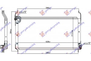 Ψυγειο A/C 1.4-1.8-2.0 (58x31) 96-98 Fiat Bravo 95-02 - 038206410