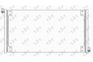 Ψυγειο A/C 1,2-1,6 16V (54.7x31^1.8) 01- Fiat Bravo 95-02
