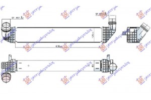 Ψυγειο Intercooler 1.6 Dci Πετρελαιο (630x105x80) Renault SCENIC/GRAND Scenic 12-16 - 671006230