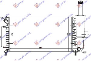 ΨΥΓ.1.2 8-16V +/-AC (58x31,7x18)Μ.ΒΑΣ.ΑΝ Fiat Punto 03-11 - 038906300