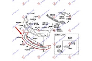 Σποιλερ Προφυλακτηρα Εμπρος (Η) Kia Ceed 3D 07-10 - 039006370