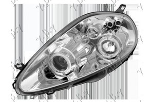 Φανος Εμπρος Σετ Eagle Eyes Χρωμιο Fiat Grande Punto 05-12