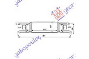 Ψυγειο Interc 1,3 JTD-JTDM(45x100x53)90H Alfa Romeo Mito 08- - 097606210