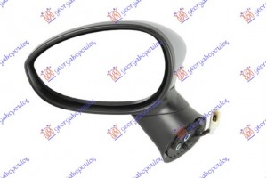 Καθρεφτης ΗΛΕΚΤ. ΘΕΡΜΑΙΝ. Μαυρος (Α ΠΟΙΟΤΗΤΑ) (CONVEX GLASS) Αριστερα Fiat Grande Punto 05-12 - 039107487