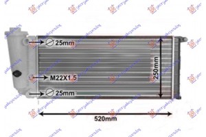 Ψυγeio 750-900-1.0-1.1 M/A (52x25) Lancia Y10 84-91 - 016006300