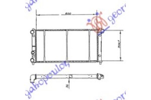 Ψυγειο 1.2-1.5cc (60x32) (ΠΑΡ.ΟΔ) Seat Ibiza 90-92