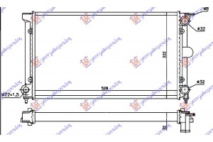 Ψυγειο ΒΕΝΖ-ΠΕΤΡ +A/C (52.5x32x3.4) (ΠΑΡΟΧ.ΣΥΝΟΔ.) Seat Toledo 91-95 - 039806300