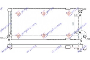 Ψυγειο 1,9 Tdi (68x30) Seat Toledo 91-95 - 039806310