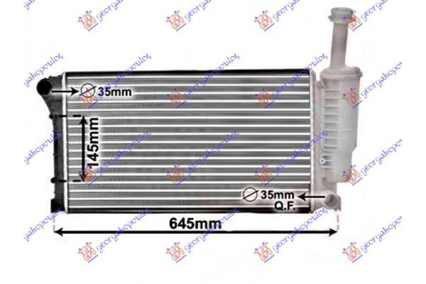 Ψυγειο 1.1-1.2i 8V +A/C (55x31.7)(Μ/ΠΑΓΟ (MAHLE BEHR) Fiat Panda 03-14 - 040006325