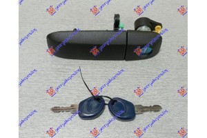 Χερουλι Πορτας Εμπρος Εξω (ΜΕ Αφαλο & ΚΛΕΙΔΙΑ) Αριστερα Fiat Panda 03-14 - 040007844