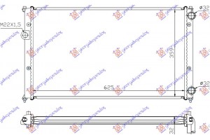 Ψυγειο Νερου 1.6-1.8-2.0 Βενζινη - 1.9 Td Πετρελαιο Μηχανικο (ΠΑΡ Σ/Ο) (630x380x34) Seat Ibiza 93-95 - 040306360