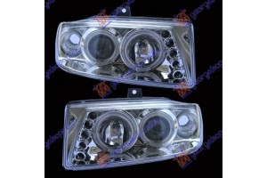 Φανος Εμπρος Σετ Eagle Eyes Χρωμιο Seat Ibiza 95-97