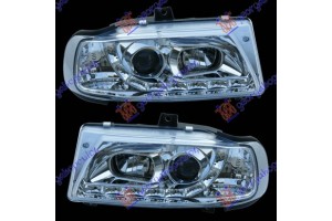 Φανος Εμπρος Σετ Τυπου Α5 Χρωμιο Seat Ibiza 95-97