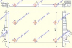 Ψυγειο INTERC.1,9-2,0 TDi(632x415x26)02- Ford Galaxy 95-06 - 042106210