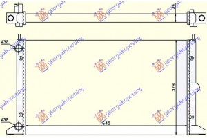 Ψυγειο 2,0 i-18V (64,5x37,8) ΠΑΡ.ΟΔ. -00 Ford Galaxy 95-06 - 042106300