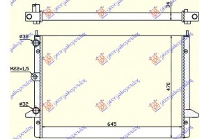 Ψυγειο 2,3 i-16V-2,8 i/VR6 (64,5x47) -00 Ford Galaxy 95-06 - 042106310