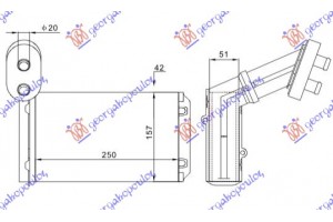 Ψυγειο Καλοριφερ (M) -ΑC (245x156) Ford Galaxy 95-06 - 042106500