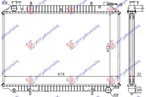 Ψυγ 2.0cc 16v & DIESEL(42,3x68,5)ΤΑΠΑ Στην Πλευρα Του Οδηγου Nissan Serena (C23) 92-01 - 042406310