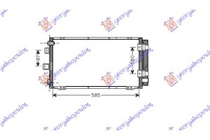 Ψυγειο Α/C (59X28.5) L/Β Aγγλικο Toyota Corolla (E 11) H/B-L/B 97-99 - 043106420