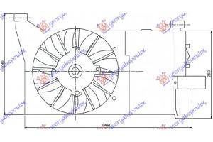 Βεντιλατερ A/C 900i-S-1.1 Fiat Seicento 98-01