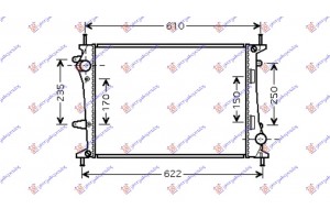 Ψυγειο 1.9 Jtd + A/C (53x39.8x2.6) Fiat Multipla 04-10 - 292006330