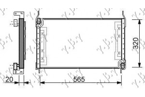 Ψυγειο A/C 1.4-1.6i16V -01 (58x32)T.MA Fiat Multipla 98-04