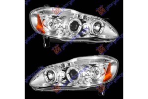 Φανος Εμπρος Σετ Eagle Eyes Χρωμιο Toyota Corolla (E 11) 00-02