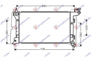Ψυγειο Νερου 1.6 i-VVTi Αυτοματο Βενζινη (600x350) (ΙΑΠΩΝΙΚΟ) (ΒΙΔΩΤΟ ΒΕΝΤΙΛΑΤΕΡ) (KOYO) Toyota Corolla Verso 02-07 - 028206355