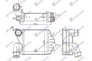 Ψυγειο INTER.1,6 MJTD-1,9 JTD(192x209x65 Lancia Musa 03-13 - 033606210