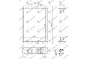 Ψυγειο Καλοριφερ (BR) (205x145x26) Alfa Romeo Brera 06-10 - 034106500