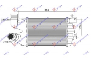 Ψυγειο Intercooler 1.7 Cdti Πετρελαιο (260x180x62) Opel Zafira 05-12 - 026706255