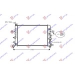 Ψυγειο 1.6-1.8 Benzinη +/- Αc (600x370) Opel Astra H 04-10 - 047106310