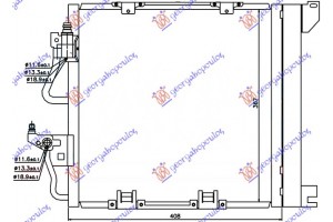 Ψυγειο A/C 1.7-1.9 Cdti (41x38) Opel Astra H 04-10 - 047106430