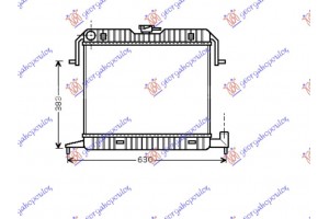 Ψυγειο 1,8-2,0cc -A/C (40x50) Opel Omega A 88-91 - 047606300