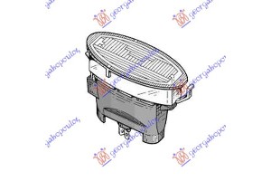 Φανος Αριθμου Opel Astra F 91-94 - 047806050