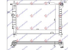 Ψυγειο 1,7 Diesel (53,5x37,5) Opel Astra F 91-94 - 047806310
