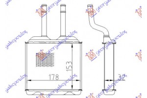 Ψυγειο Καλοριφερ (B) +/-ΑC (160x190) Opel Corsa B 93-95 - 047906500