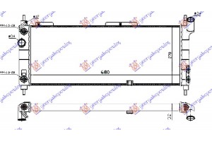 Ψυγειο 1.4-1.6 +A/C (68x28)ΑΥΤΟΜ (ΠΑΡΟΧ.ΔΙΑΓΩΝ.) Opel Tigra 95-04 - 048406350