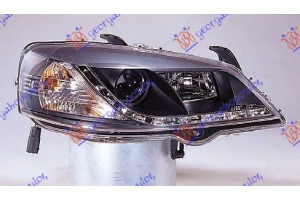 Φανος ΕΜ. Σετ Μαυρο Led Τυπου Α5 Opel Astra G 98-04