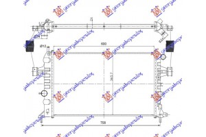 Ψυγειο 1,4-1,6-1,8 +AC(60x37)(ΠΑΡ.ΔΙΑΓ) (MAHLE BEHR) Opel Astra G 98-04 - 048806325