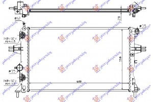 Ψυγειο 1.4-1.6-1.8 Βενζινη +AC Αυτοματο (610x378) (ΠΑΡΟΧΕΣ ΔΙΑΓΩΝΙΑ) (VALEO) Opel Astra G 98-04 - 048806395