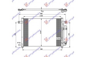 Ψυγειο A/C 1.2 Βενζινη (540x415) Daewoo KALOS-AVEO (T200) SDN-L/B 03-05 - 049506410