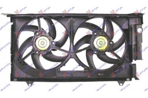 Βεντιλατερ Ψυγειου Διπλο +Α/C ΠΕΤΡ. Citroen Berlingo 96-02