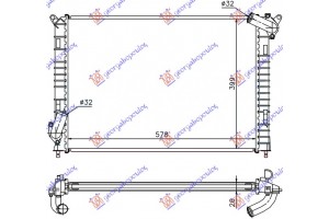 Ψυγειο 1,6cc`S`+/-A/C(57,7x39,7) Mini COOPER/ONE (R50/R53) 02-06 - 050706310