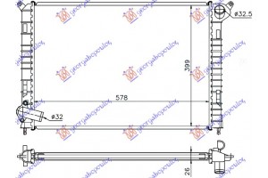 Ψυγειο 1.6cc 16V +A/C (ONE) Mini COOPER/ONE (R50/R53) 02-06 - 050706320