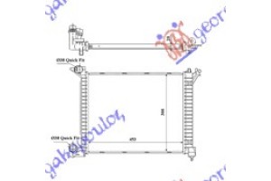 Ψυγειο 1.4 T.D. (45.5x36.6x24) Mini COOPER/ONE (R50/R53) 02-06 - 050706330