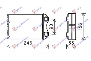 Ψυγειο Καλοριφερ (BR) (200x145x32) Mini Cabrio (R52) 04-08 - 698006500